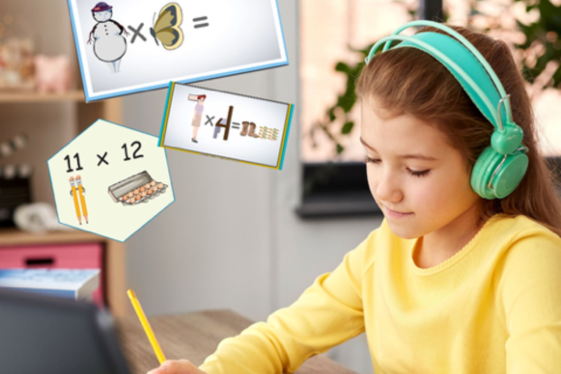 Times Tales Girl Learning Tables with Times Tales